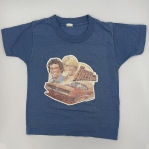 VTG 1981 Dukes of Hazzard Kids Tee Sz 4-5T |‎ Bo, Luke & General Lee | STAINED